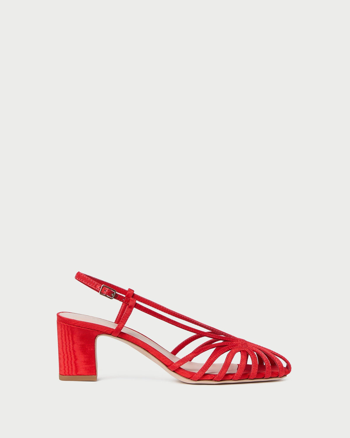 Women Loeffler Randall Priscilla Red Moiré Heeled Sandal