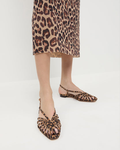 Women Loeffler Randall Devon Leopard Slingback Sandal