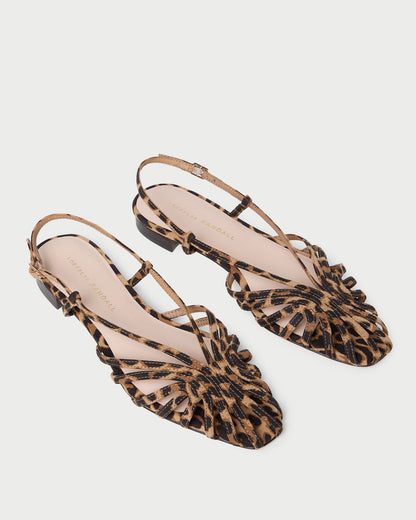 Women Loeffler Randall Devon Leopard Slingback Sandal