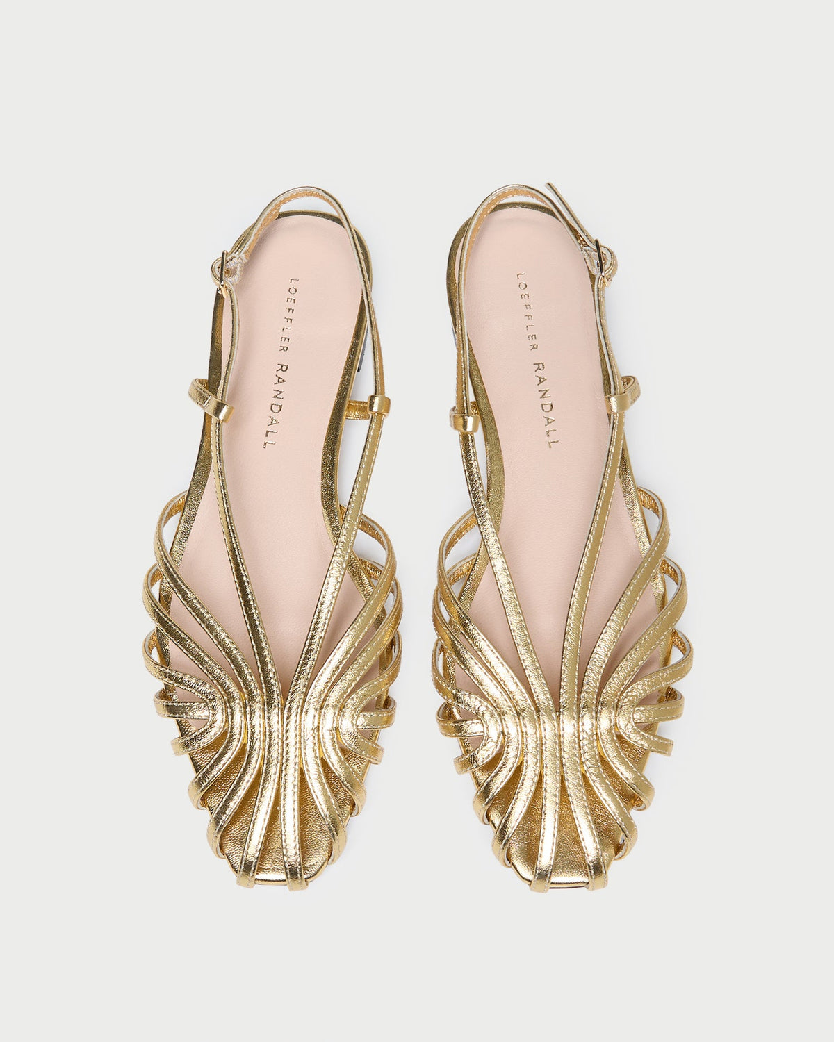 Women Loeffler Randall Devon Gold Slingback Sandal