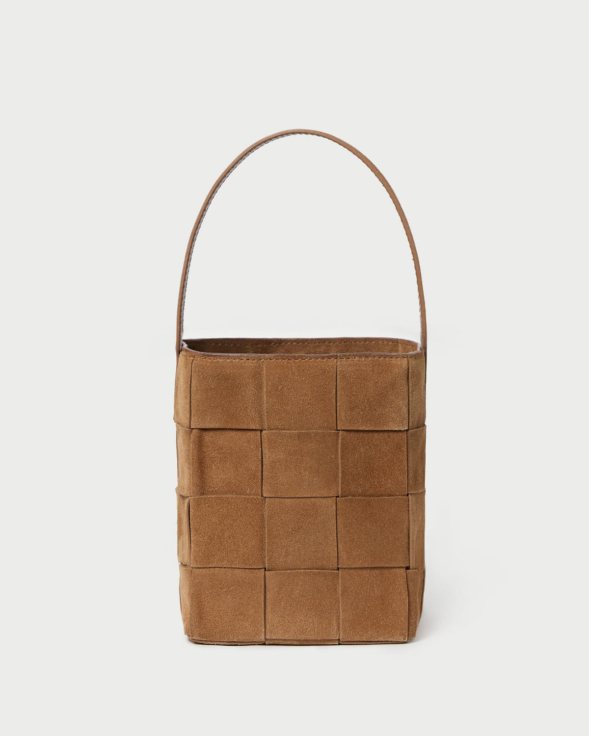 Women Loeffler Randall Laith Toffee Suede Bucket Bag