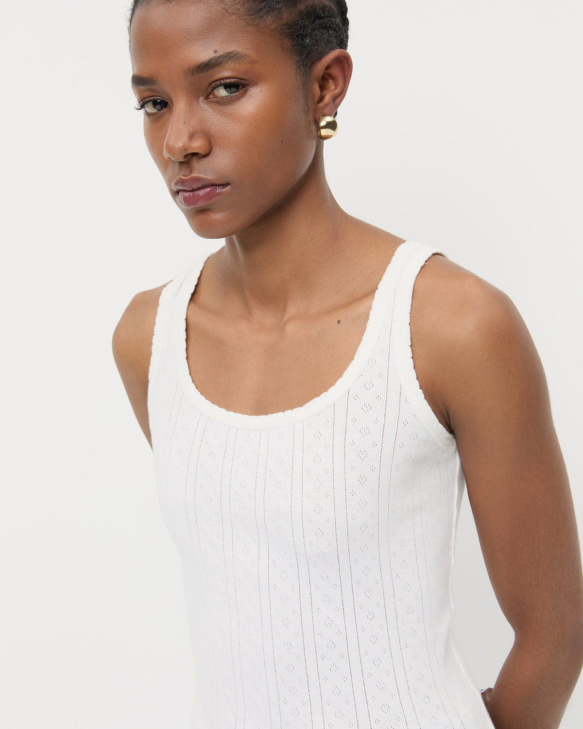 Women Loeffler Randall Rylee Pointelle Tank Top