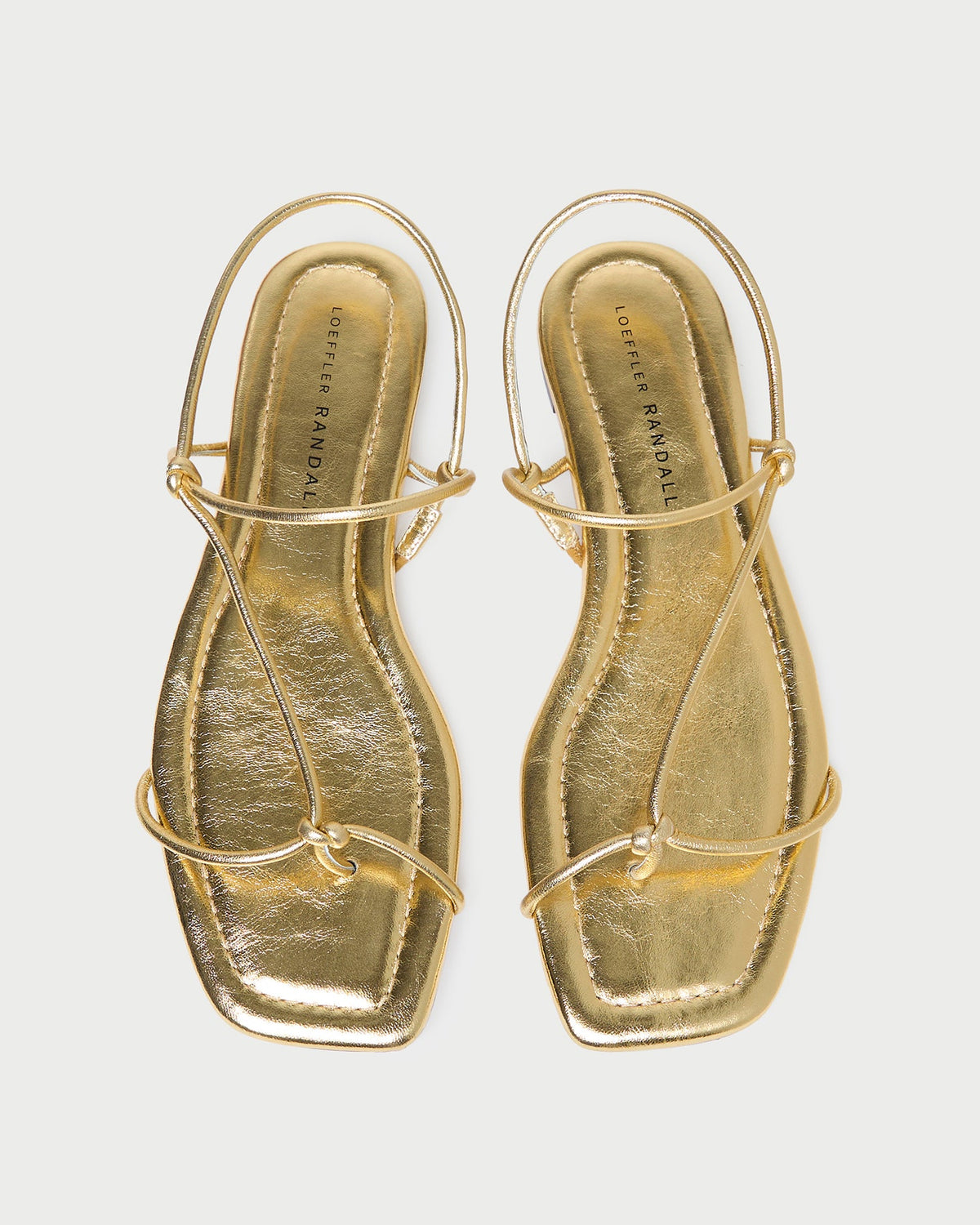 Women Loeffler Randall Eleanor Gold Strappy Sandal