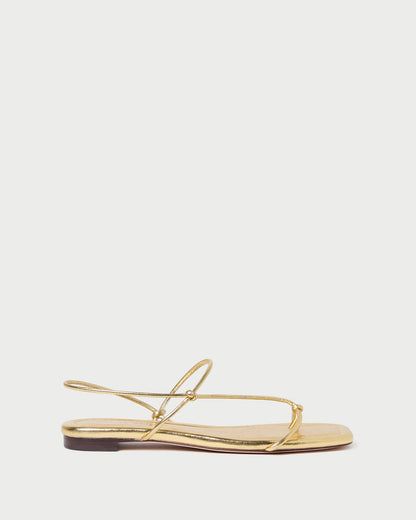 Women Loeffler Randall Eleanor Gold Strappy Sandal