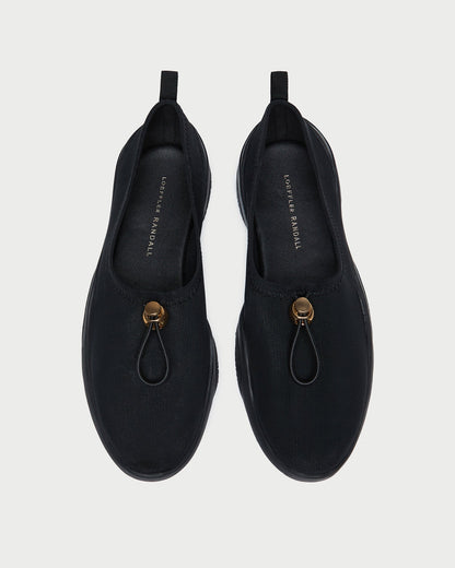 Women Loeffler Randall Raina Black Mesh Flat
