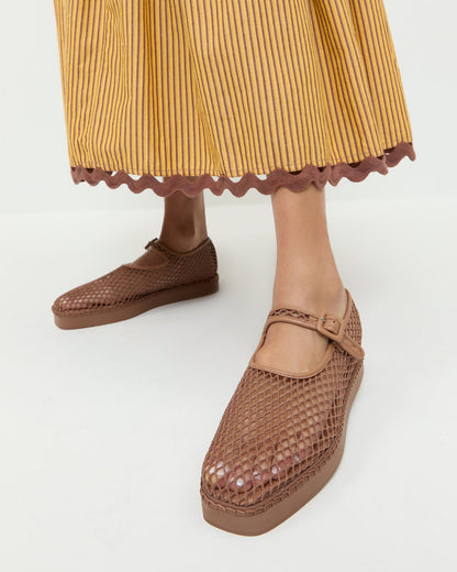 Women Loeffler Randall Rita Brown Netted Mary Jane