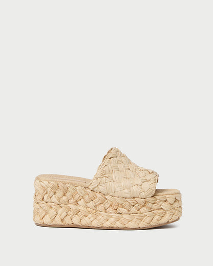 Women Loeffler Randall Aaron Natural Braided Straw Mule