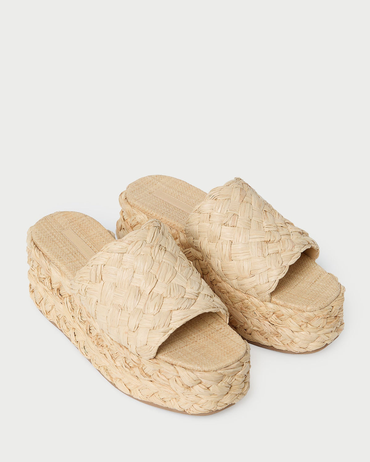 Women Loeffler Randall Aaron Natural Braided Straw Mule