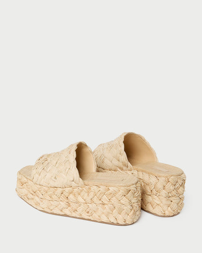 Women Loeffler Randall Aaron Natural Braided Straw Mule