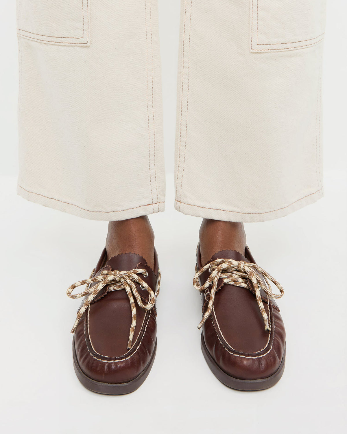 Women Loeffler Randall Franco Espresso/Butter Boat Shoe