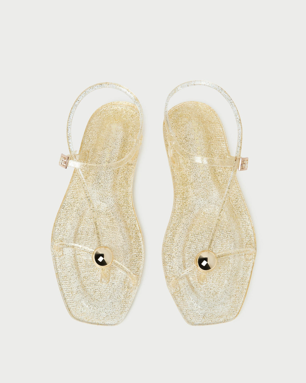 Women Loeffler Randall Dana Champagne Strappy Jelly Sandal