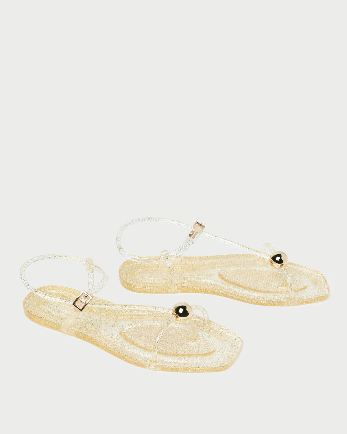 Women Loeffler Randall Dana Champagne Strappy Jelly Sandal