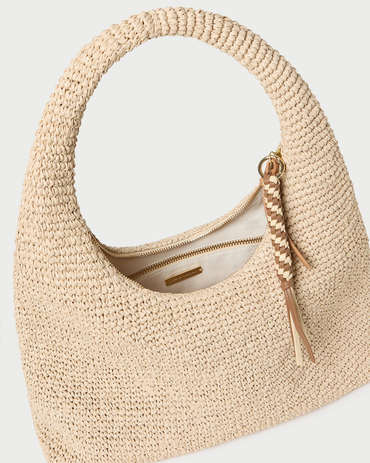 Women Loeffler Randall Willow Natural Woven Hobo Bag