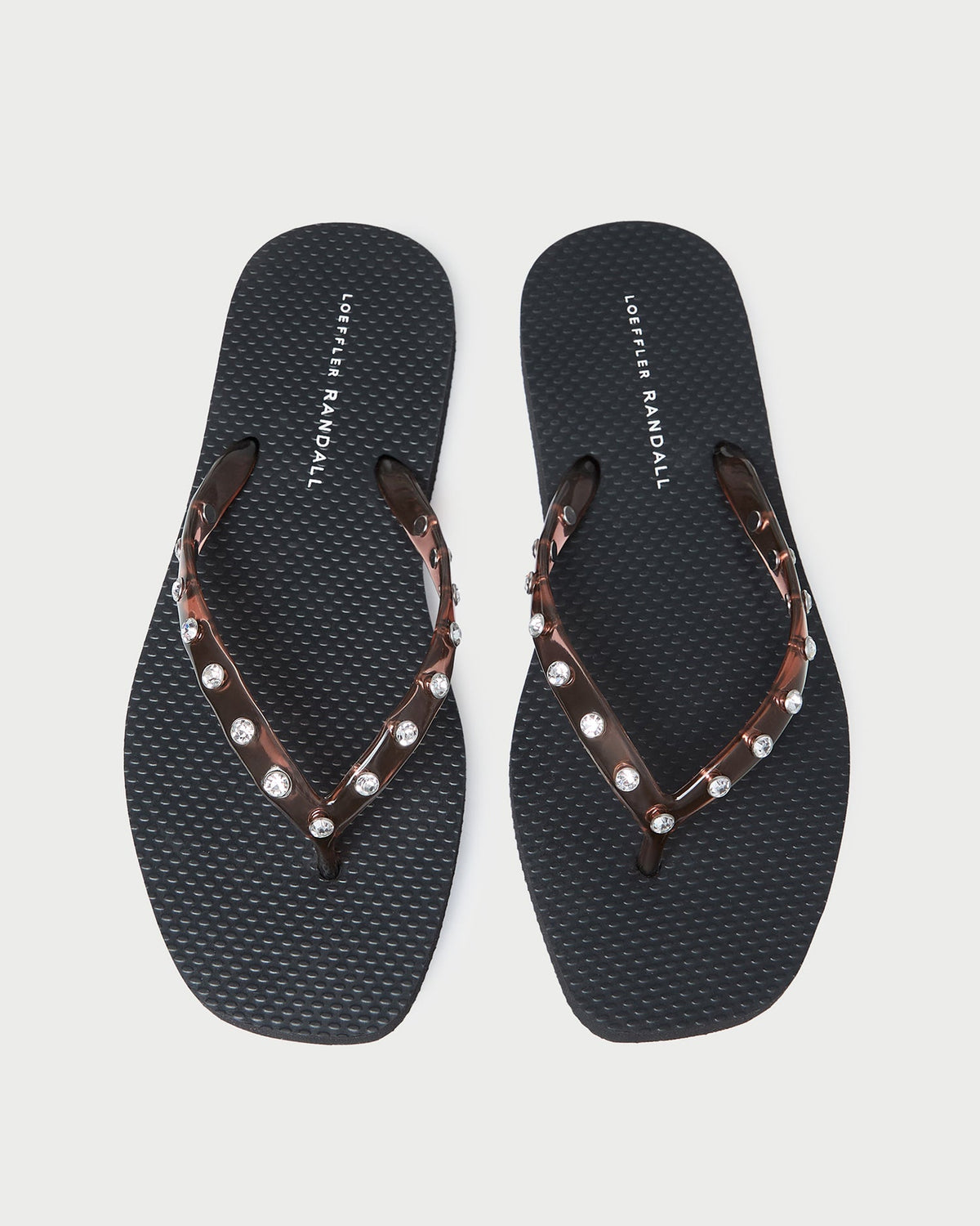 Women Loeffler Randall Taryn Brown Jelly Flip Flop