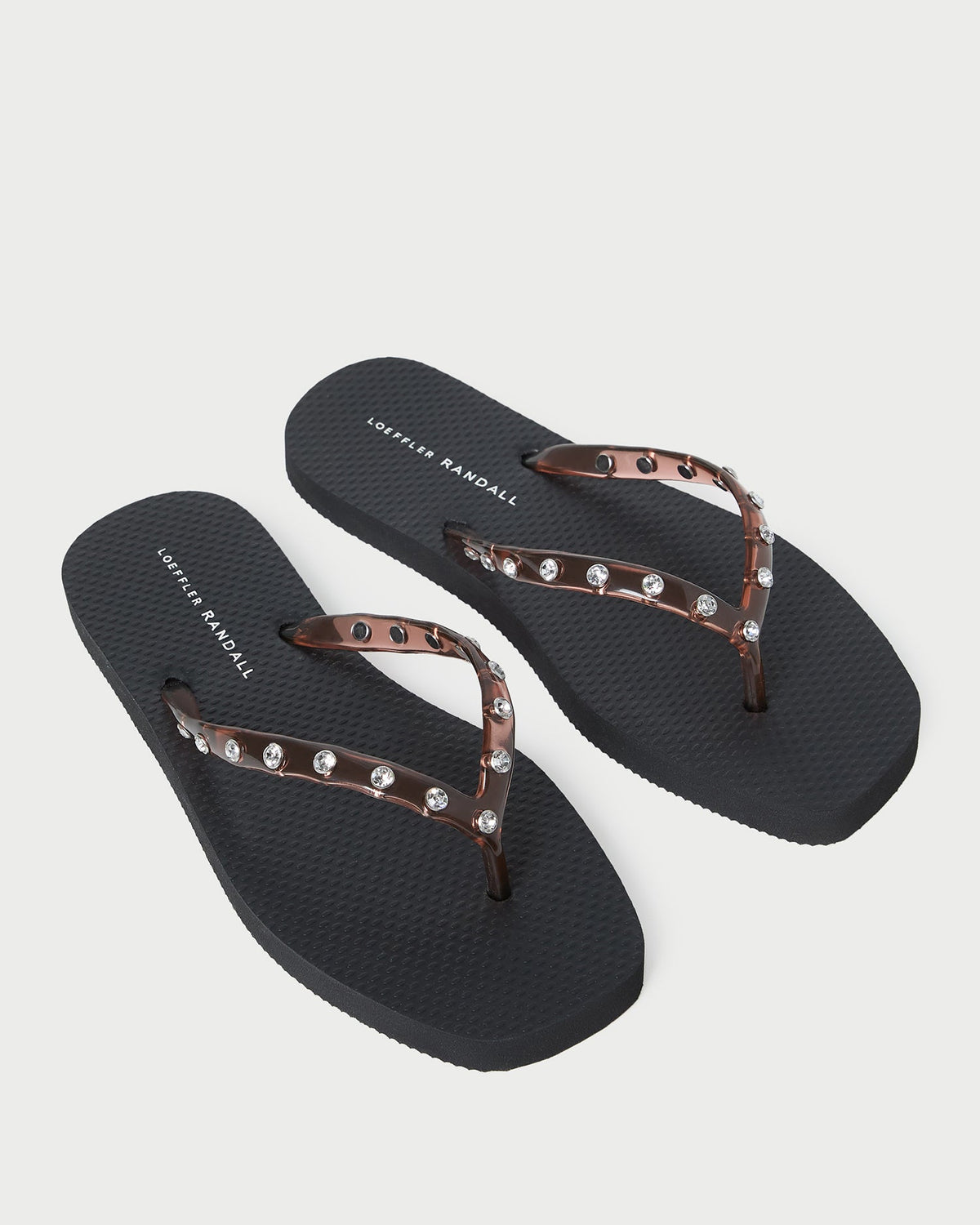 Women Loeffler Randall Taryn Brown Jelly Flip Flop