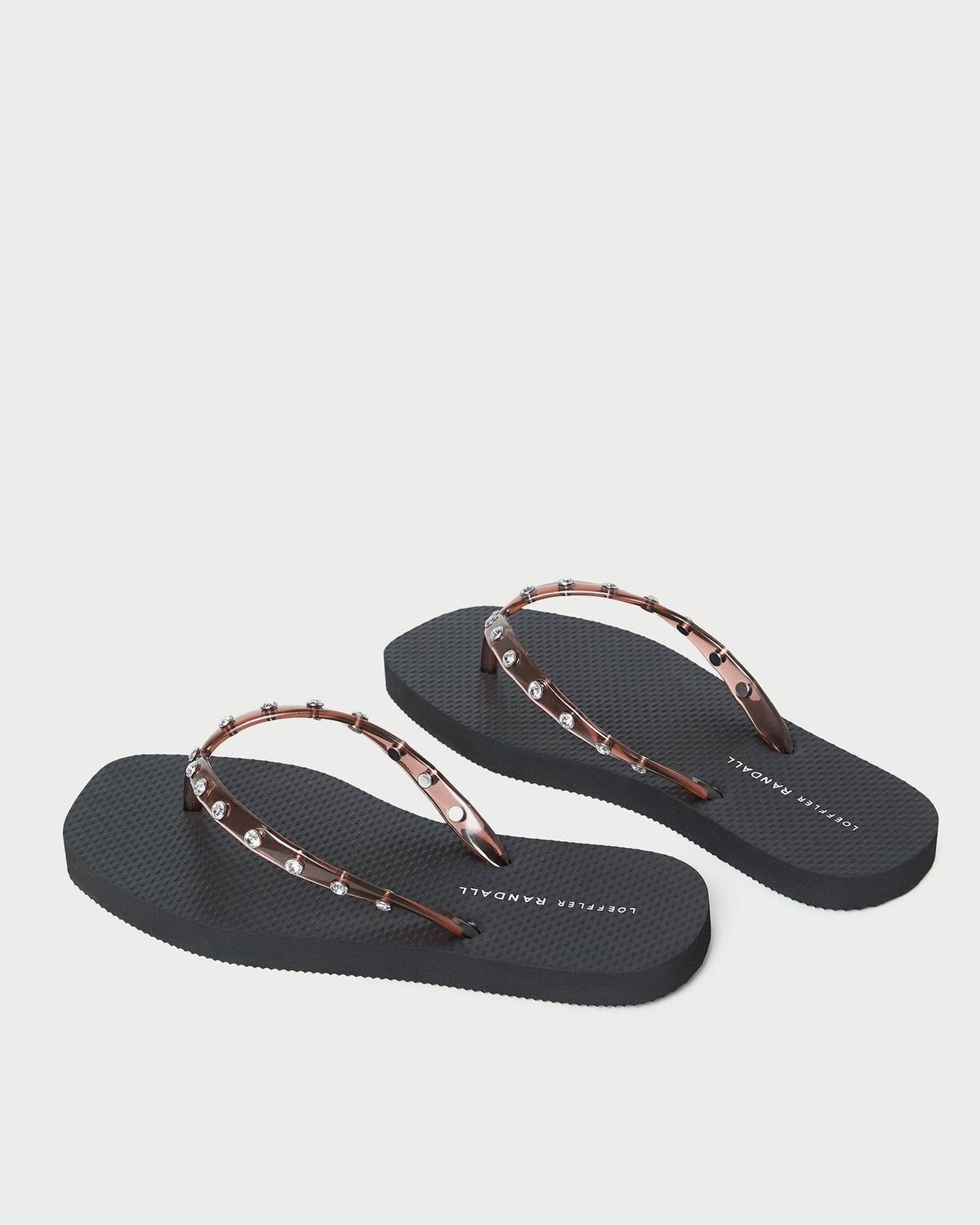 Women Loeffler Randall Taryn Brown Jelly Flip Flop
