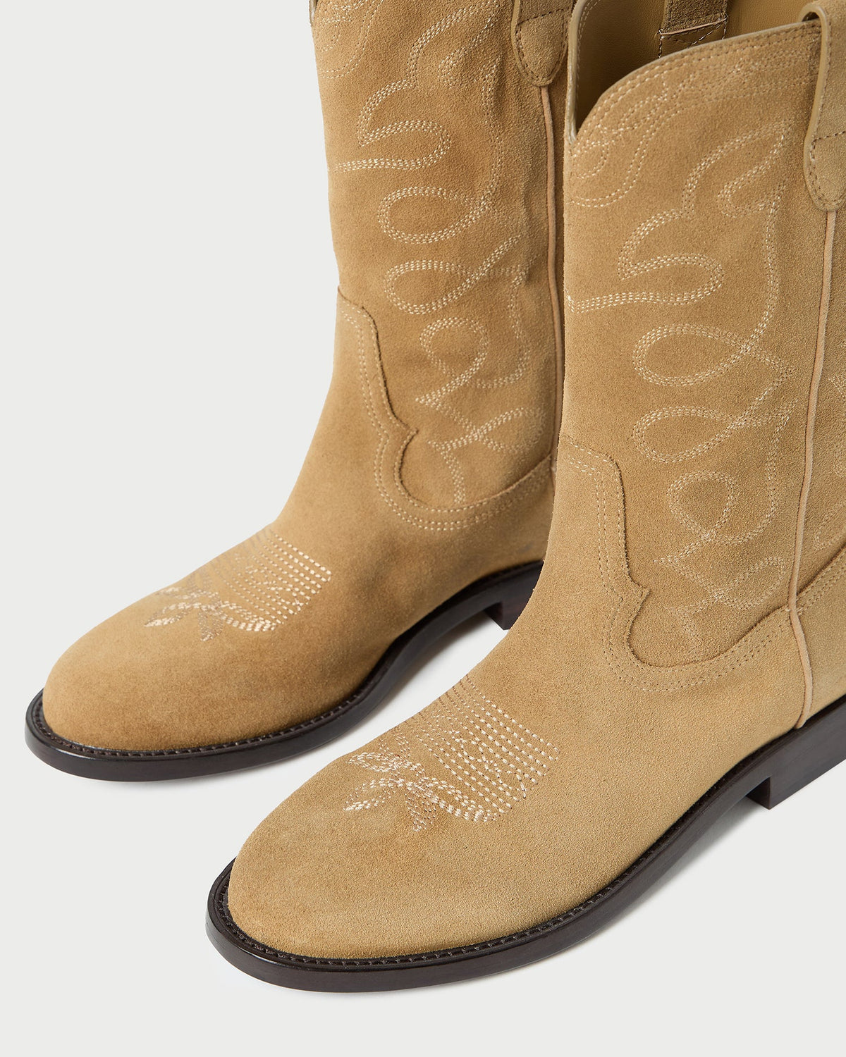 Women Loeffler Randall Jett Sand Suede Calf Boot