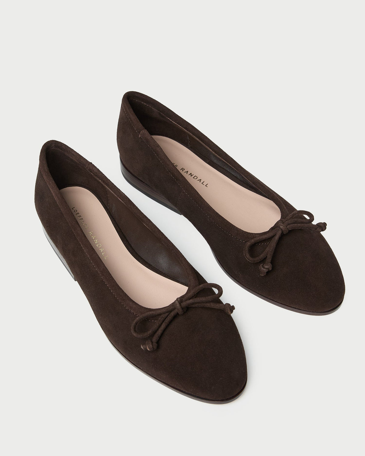 Women Loeffler Randall Noelle Brown Suede Ballet Flat