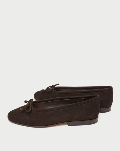 Women Loeffler Randall Noelle Brown Suede Ballet Flat