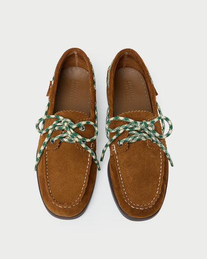 Women Loeffler Randall Franco Cacao Suede Boat Shoe