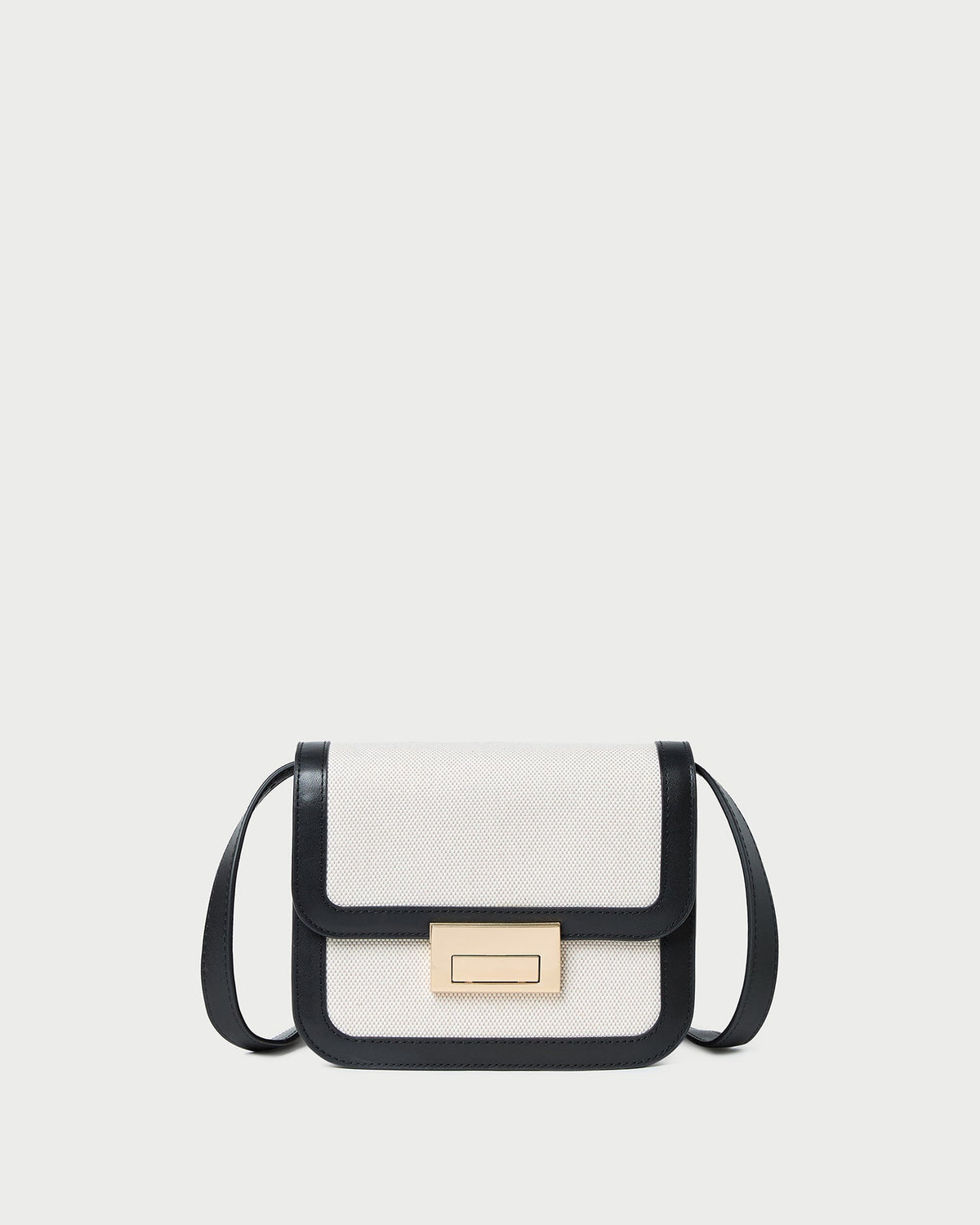 Women Loeffler Randall Desi Black/Natural Canvas Crossbody