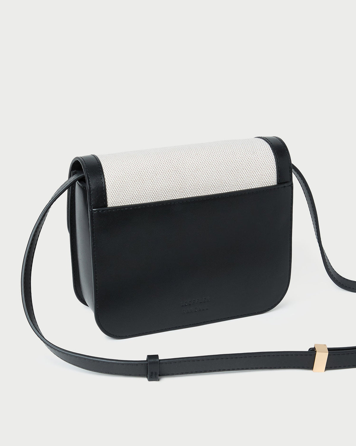 Women Loeffler Randall Desi Black/Natural Canvas Crossbody
