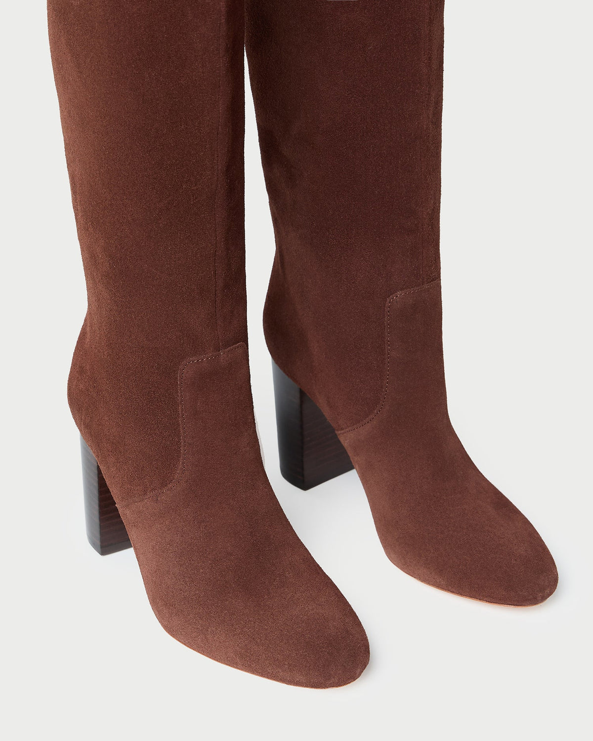 Women Loeffler Randall Goldy Espresso Suede Tall Boot