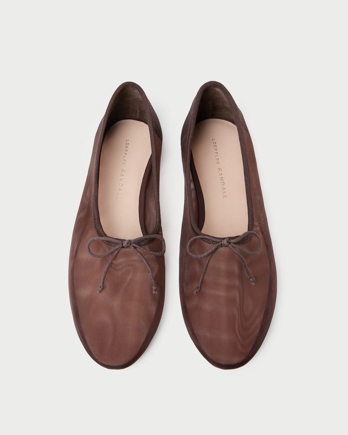 Women Loeffler Randall Landon Chocolate Mesh Ballet Flat