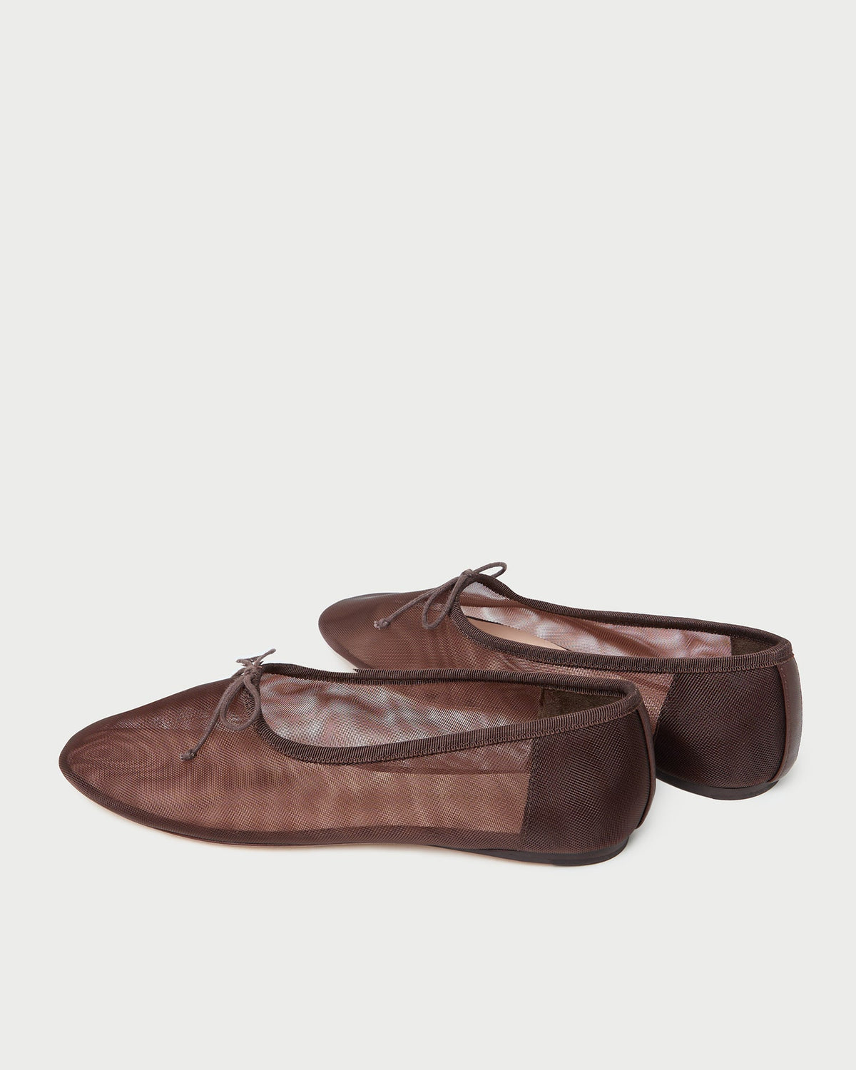 Women Loeffler Randall Landon Chocolate Mesh Ballet Flat