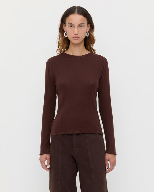Women Loeffler Randall Lolo Pointelle Long-Sleeve Tee