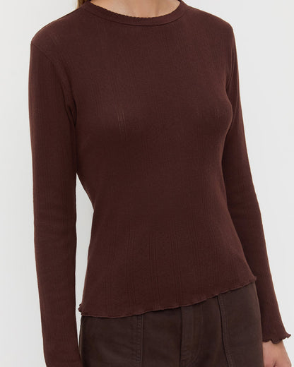 Women Loeffler Randall Lolo Pointelle Long-Sleeve Tee