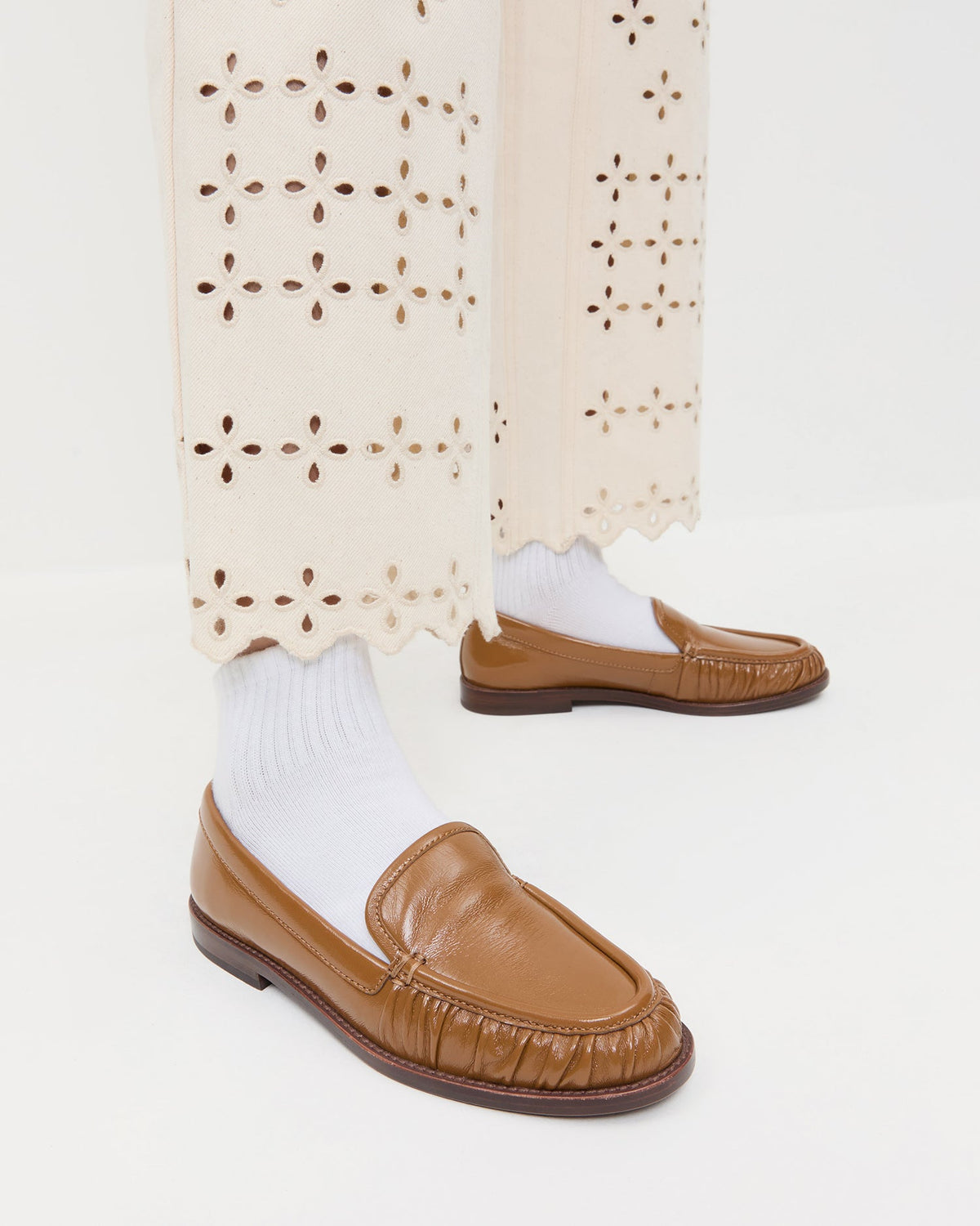 Women Loeffler Randall Lucille Safari Leather Loafer
