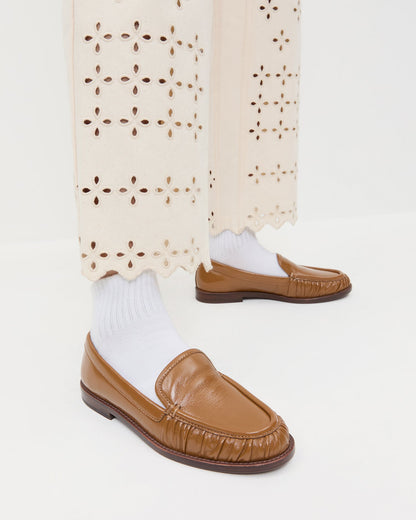 Women Loeffler Randall Lucille Safari Leather Loafer