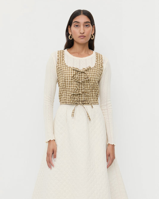 Women Loeffler Randall Callista Tie-Front Vest