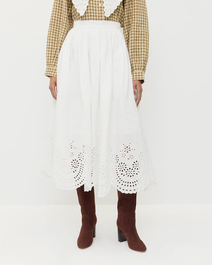 Women Loeffler Randall Tinsley Broderie Skirt