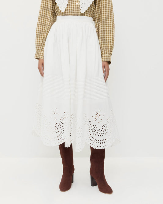 Women Loeffler Randall Tinsley Broderie Skirt