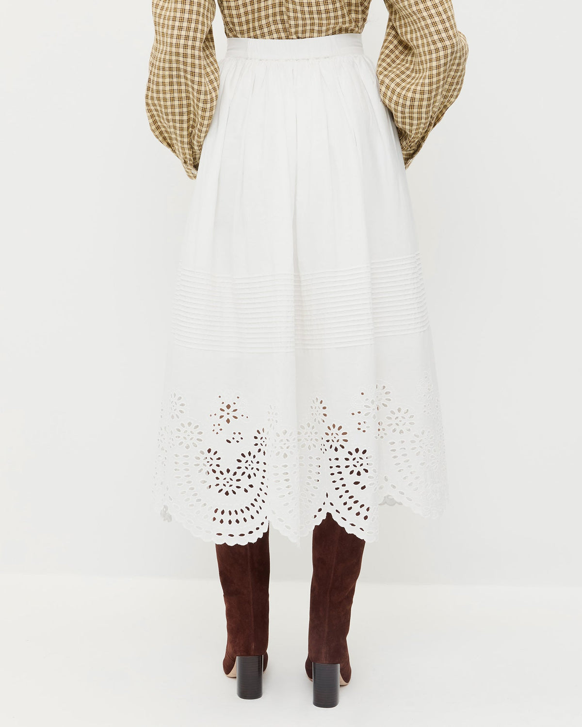 Women Loeffler Randall Tinsley Broderie Skirt