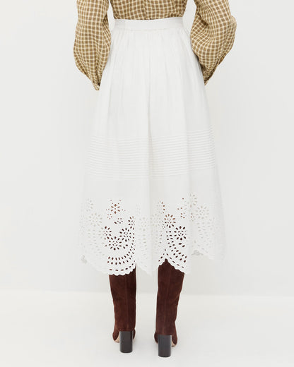 Women Loeffler Randall Tinsley Broderie Skirt