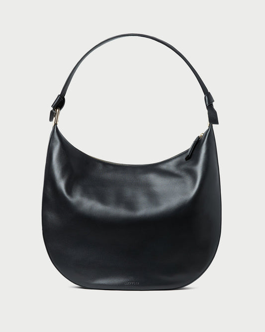 Women Loeffler Randall Morgan Black Leather Shoulder Bag