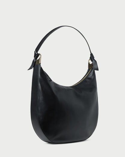 Women Loeffler Randall Morgan Black Leather Shoulder Bag
