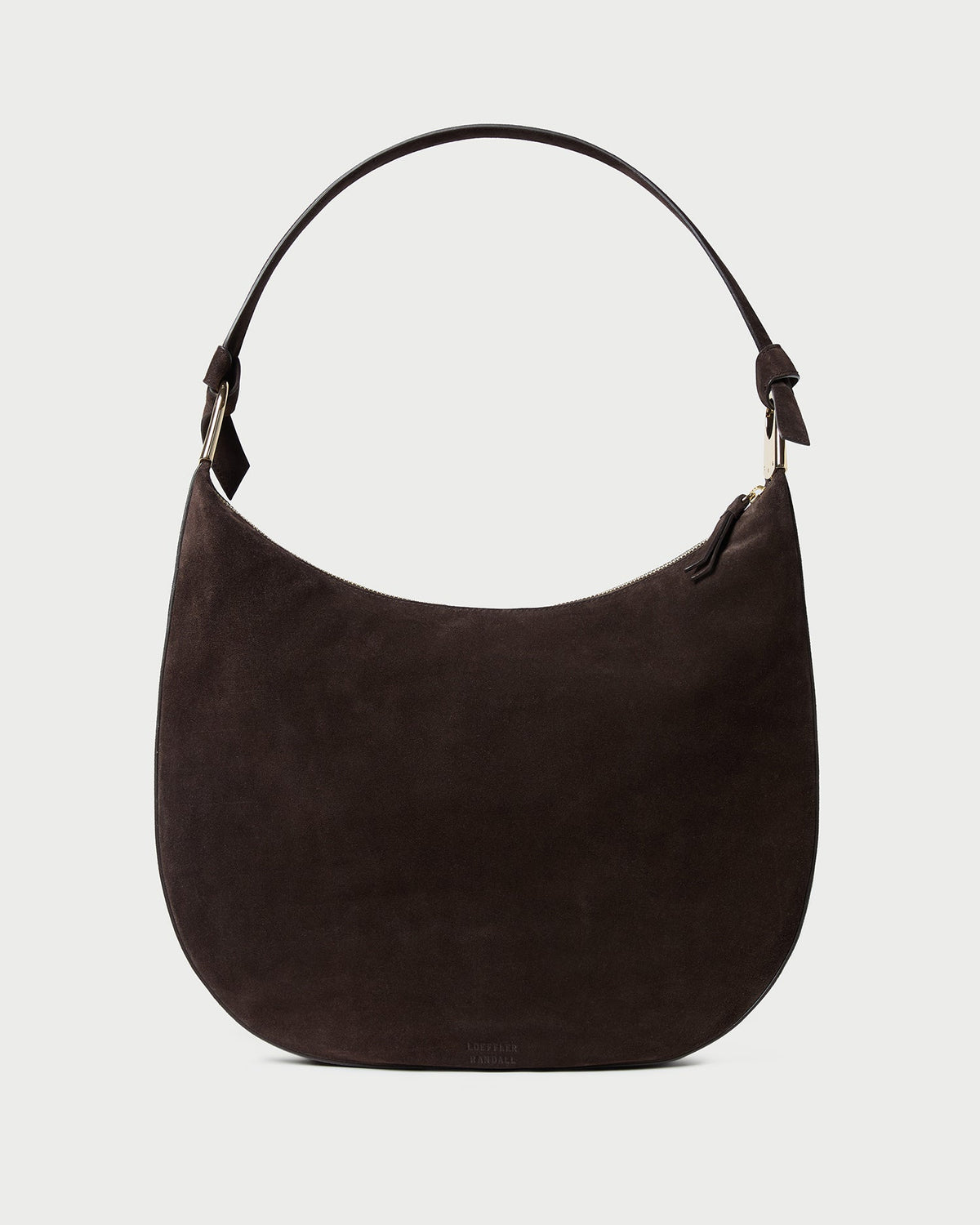 Women Loeffler Randall Morgan Brown Suede Shoulder Bag