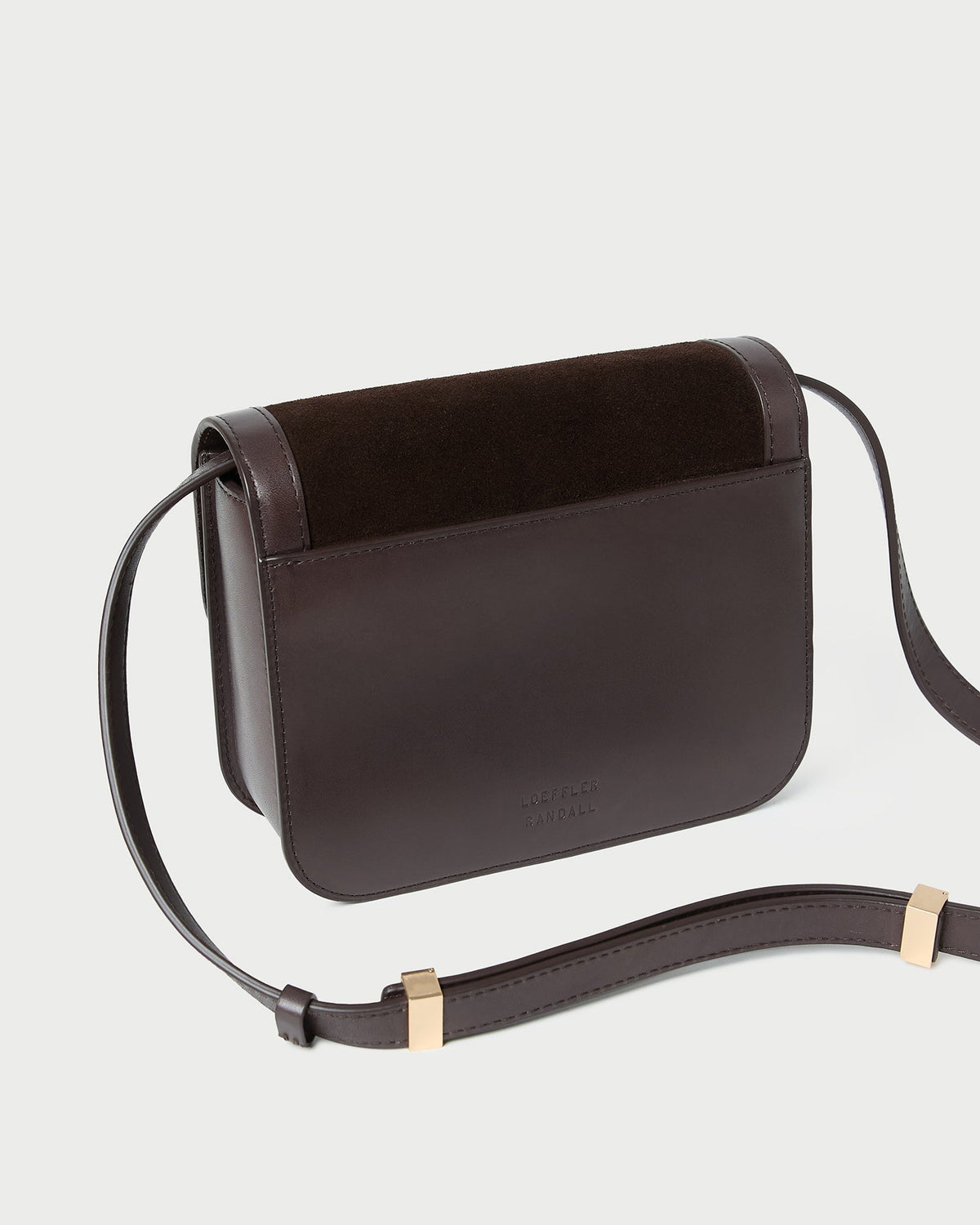 Women Loeffler Randall Desi Brown Suede Crossbody