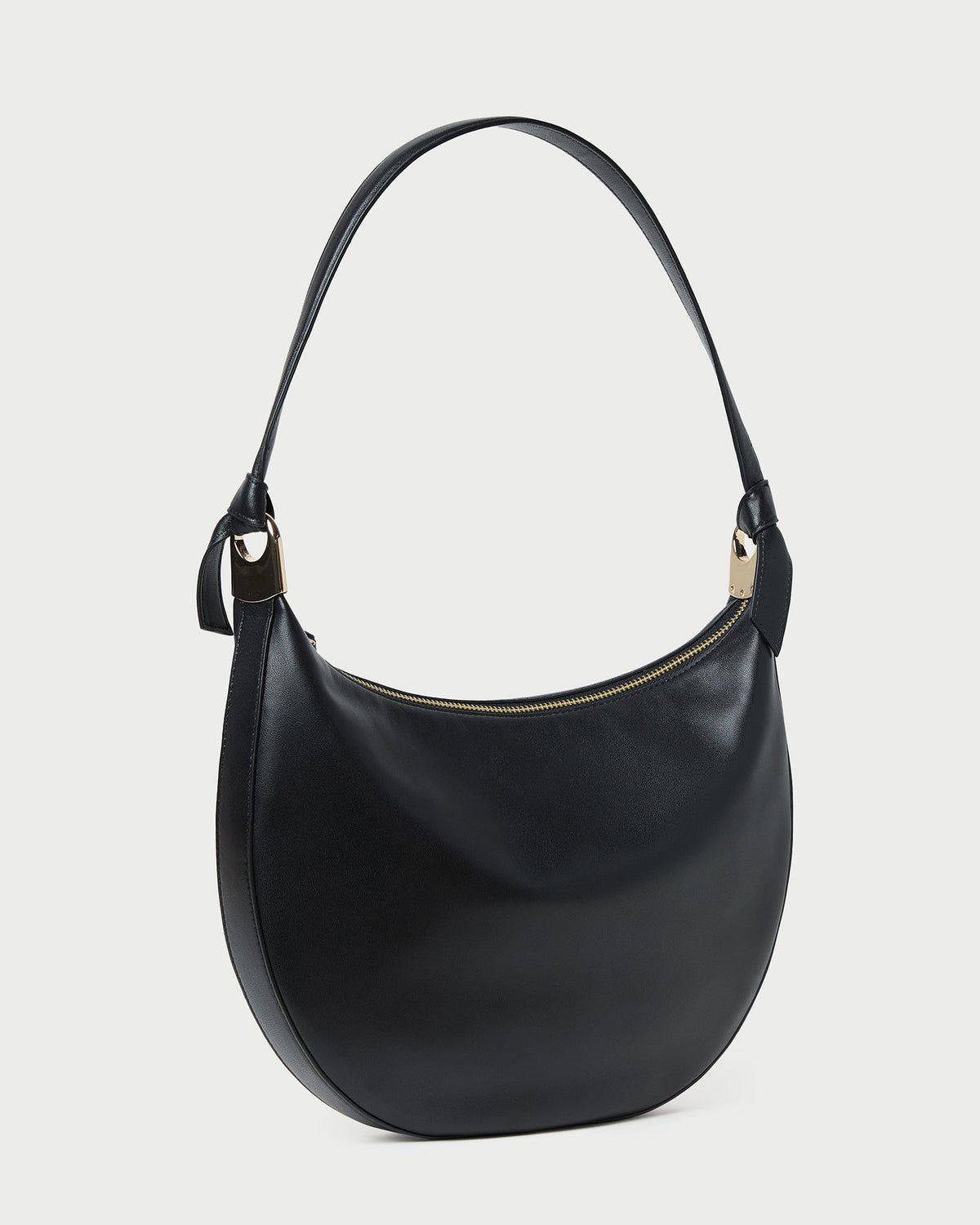 Women Loeffler Randall Harlow Black Leather Shoulder Bag