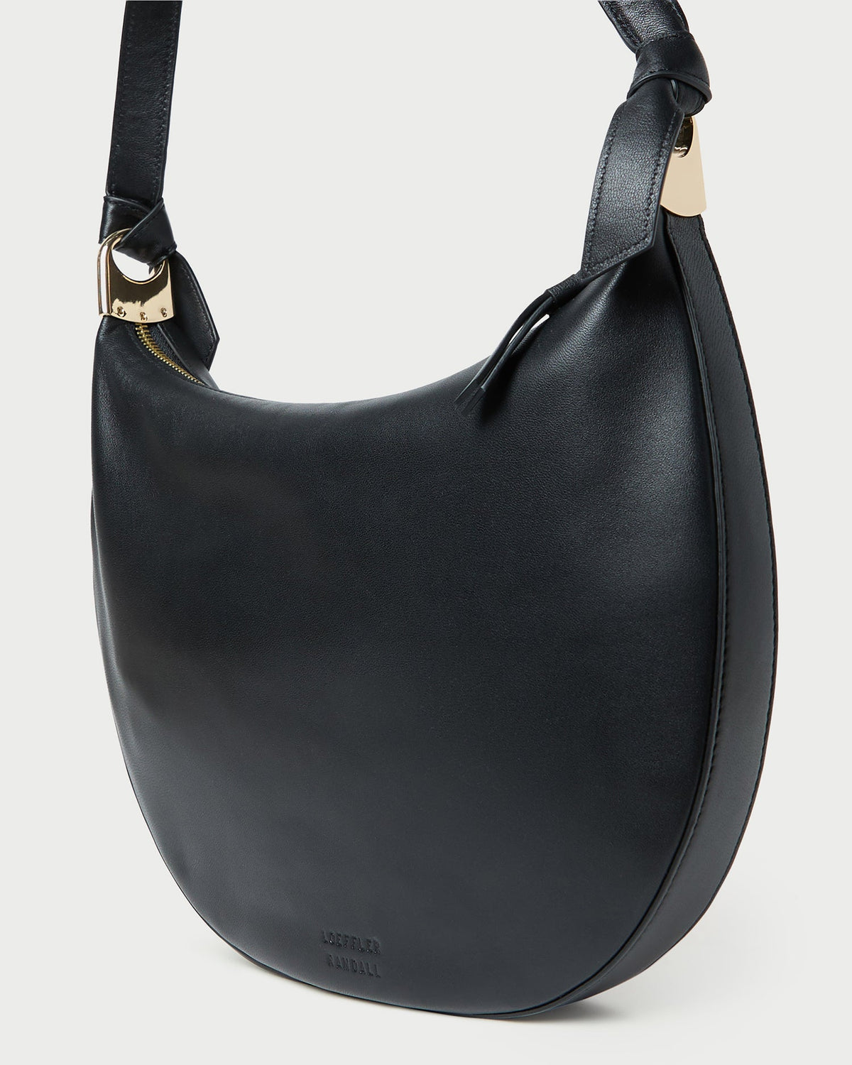 Women Loeffler Randall Harlow Black Leather Shoulder Bag