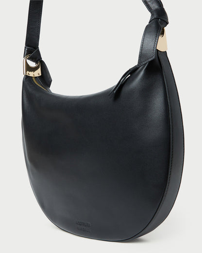 Women Loeffler Randall Harlow Black Leather Shoulder Bag