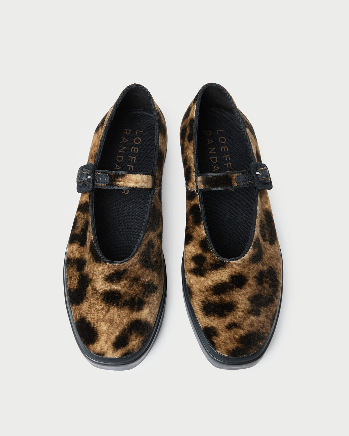 Women Loeffler Randall Cooper Leopard Velvet Mary Jane Sneaker