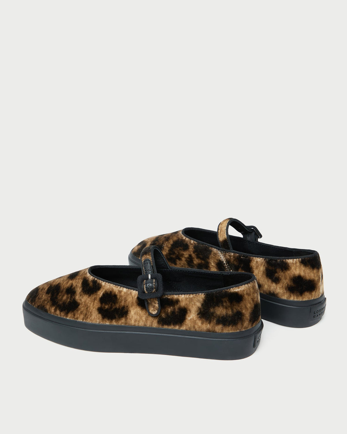 Women Loeffler Randall Cooper Leopard Velvet Mary Jane Sneaker