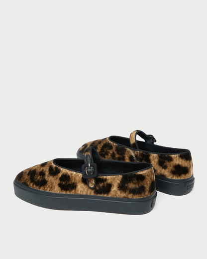 Women Loeffler Randall Cooper Leopard Velvet Mary Jane Sneaker
