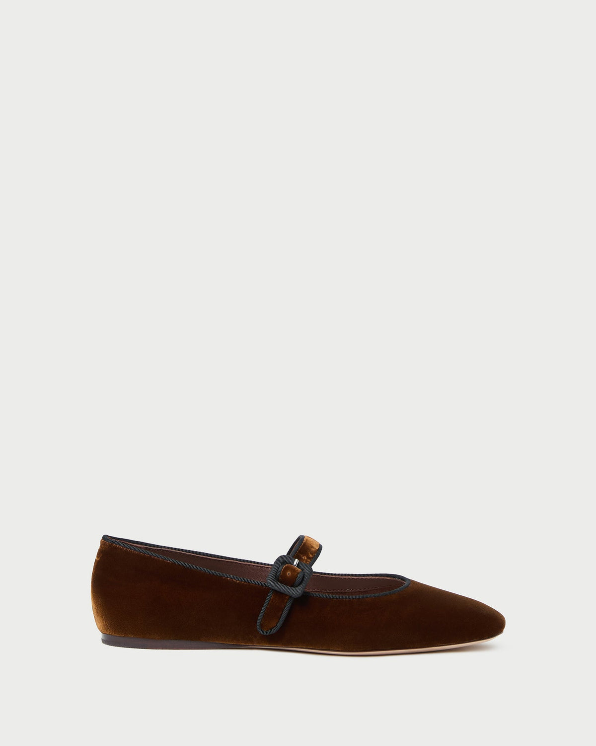 Women Loeffler Randall Ginger Brown Velvet Mary Jane