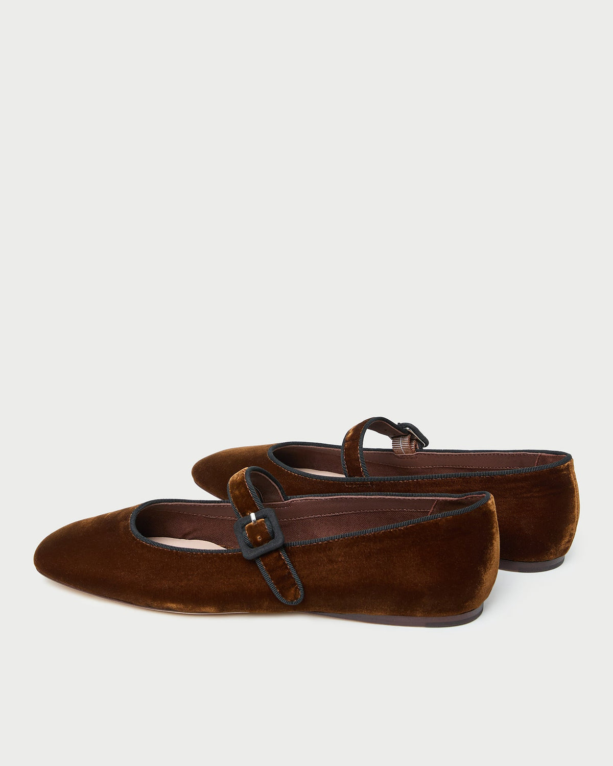 Women Loeffler Randall Ginger Brown Velvet Mary Jane
